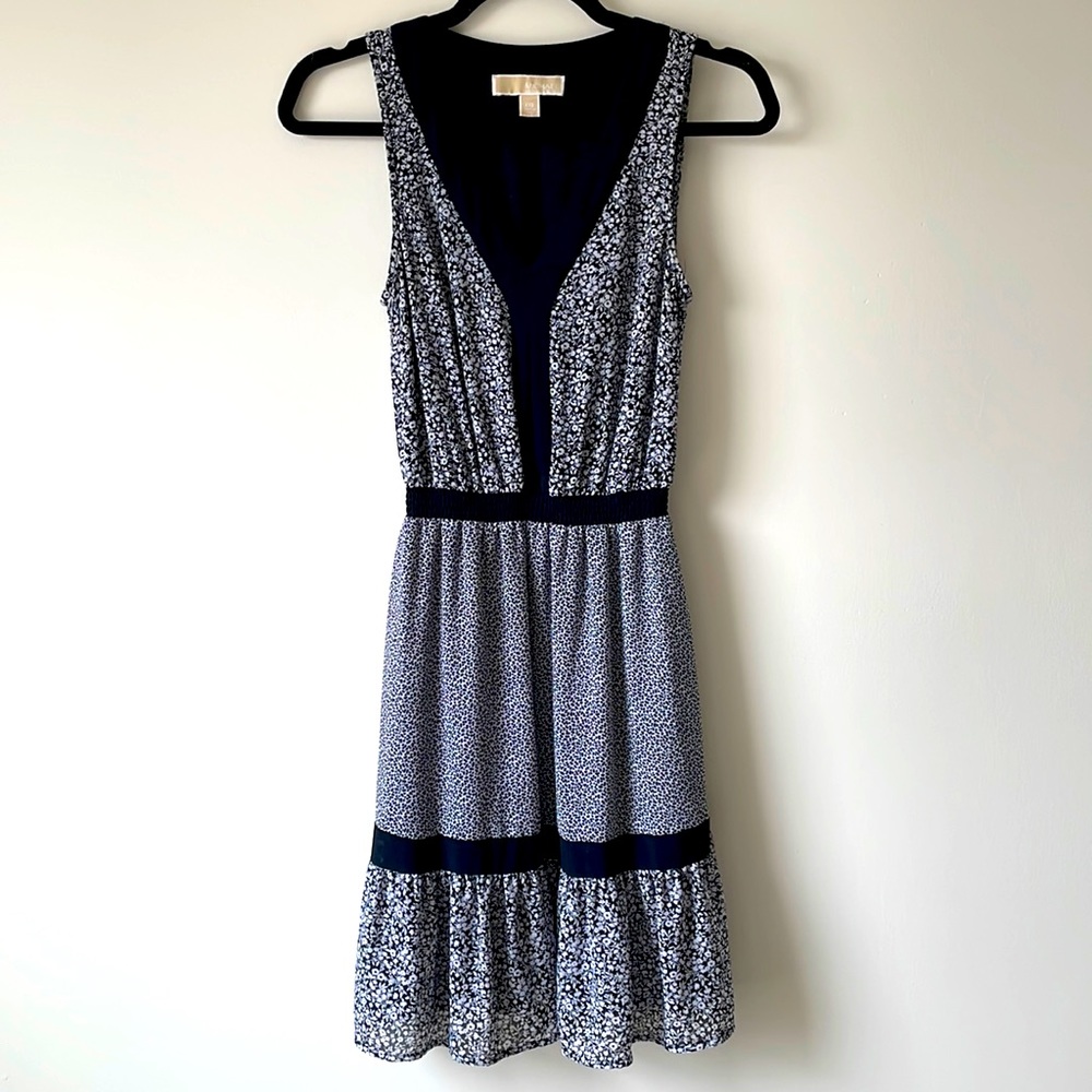 Michael Kors Floral Lined Sleeveless Dress XXS